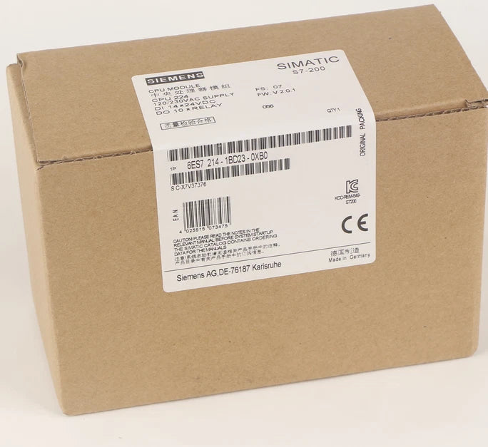 NEW SIEMENS 6ES7 214-1BD23-0XB0 6ES7214-1BD23-0XB0 CPU Module Made In Germany