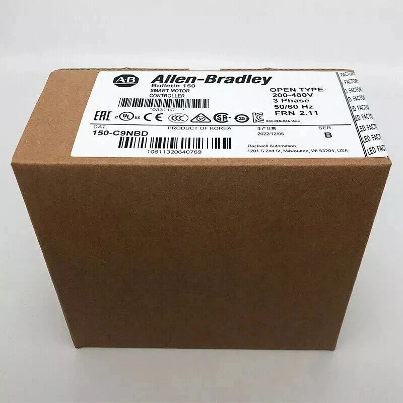 New Allen-Bradley 150-C9NBD /B SMC-3 9A Smart Motor Controller 150C9NBD