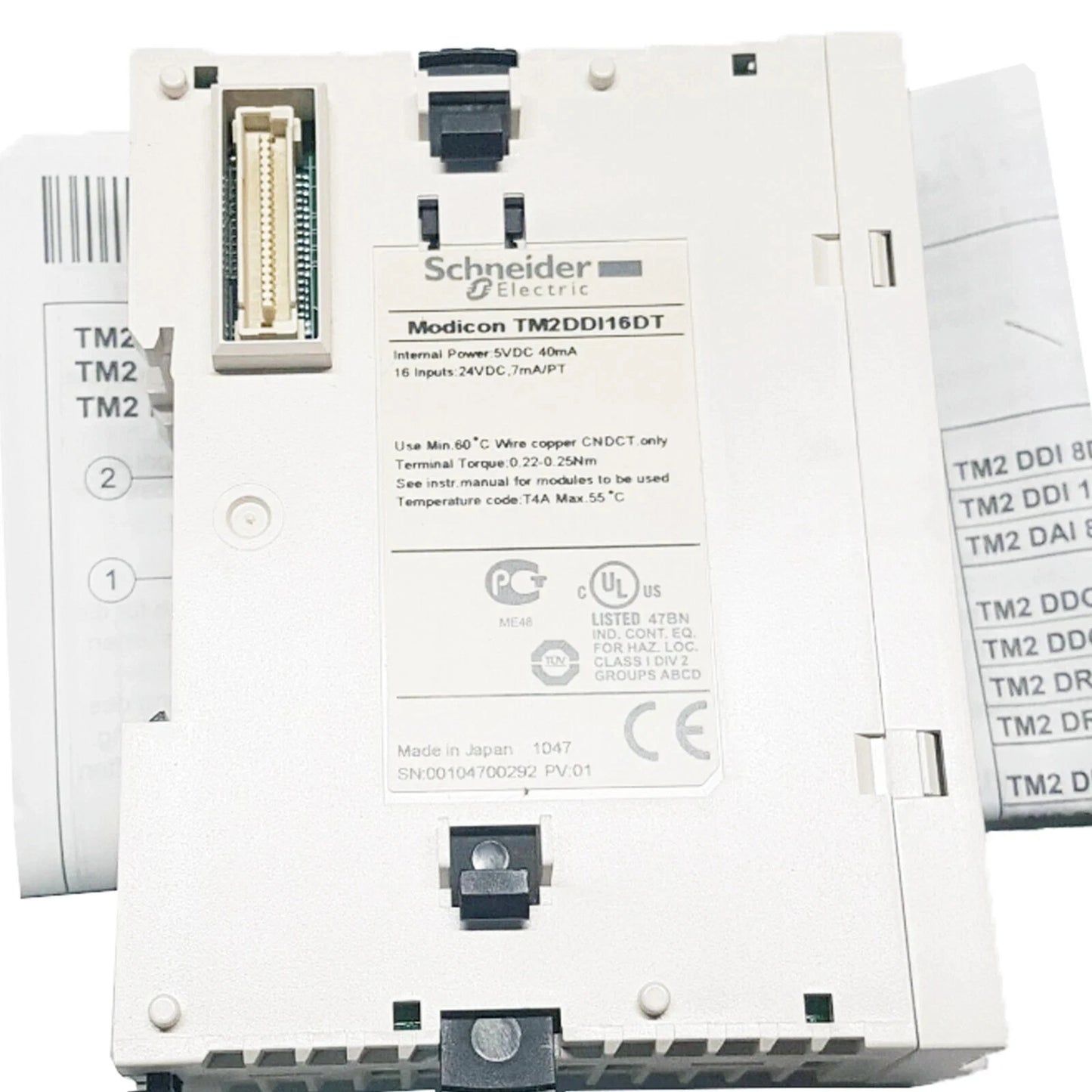 New & Genuine SCHNEIDER Input Module 40mA 24VDC TM2DDI16DT