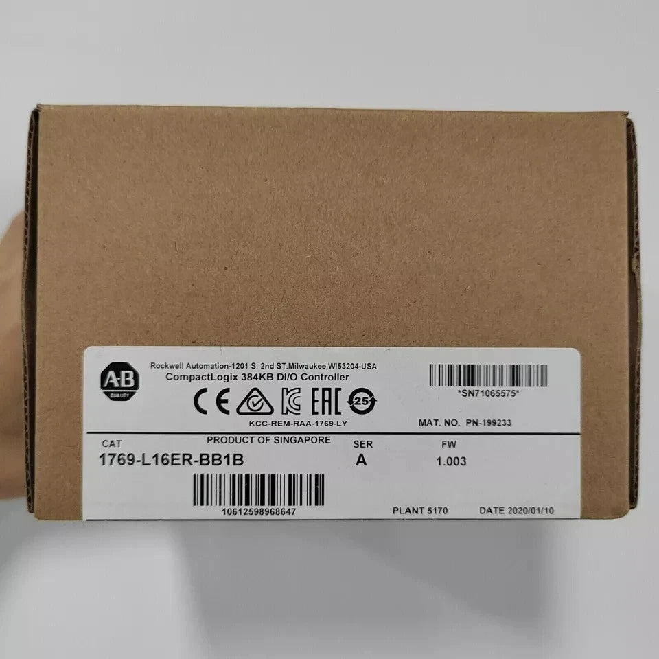 New Factory Sealed AB 1769-L16ER-BB1B SER A CompactLogix 384KB DI/O Controller
