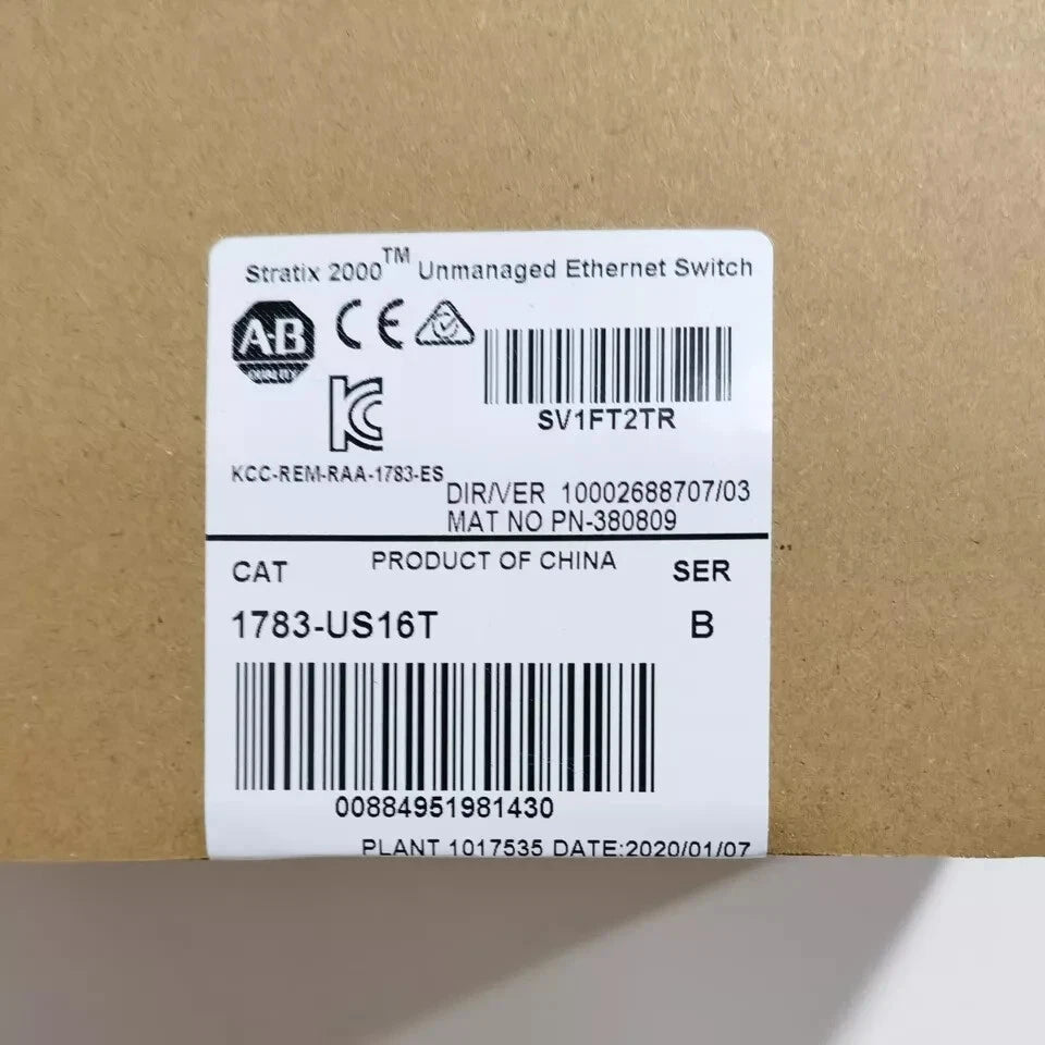 New Factory Sealed AB 1783-US16T Stratix 2000 Switch Unmanaged 16Port 1783US16T