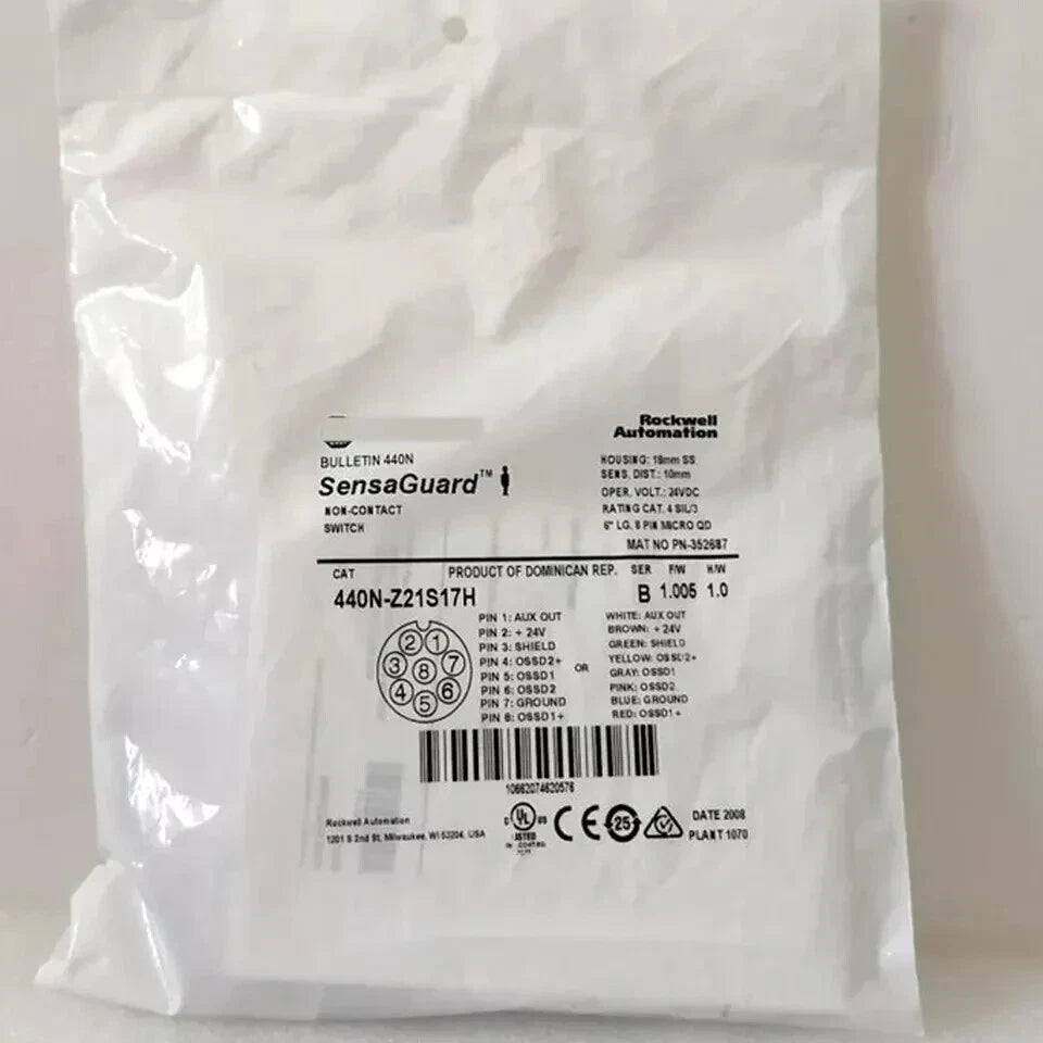 NEW Allen-Bradley 440N-Z21S17H Guard master Non Contact Switch 440NZ21S17H