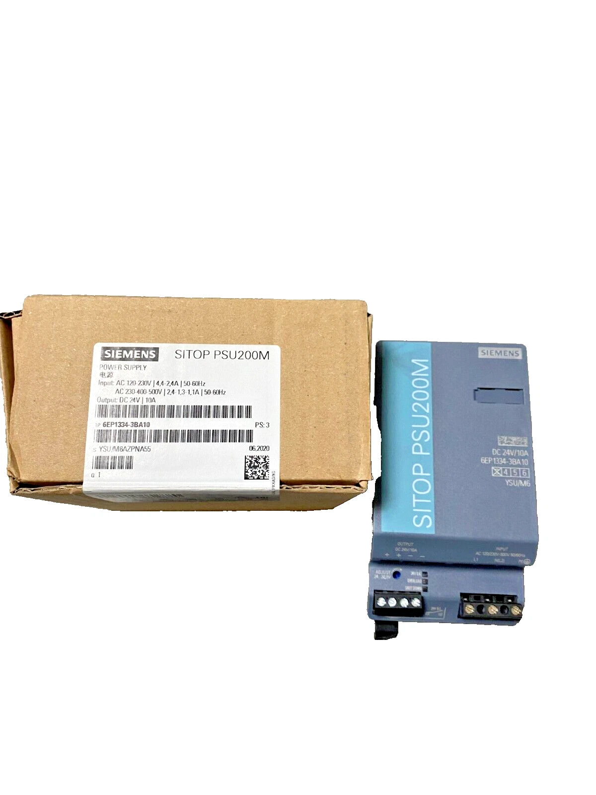 SIEMENS 6EP1334-3BA10 POWER SUPPLY NEW 2020 SITOP PSU200M 24V/10A NEW SEALD