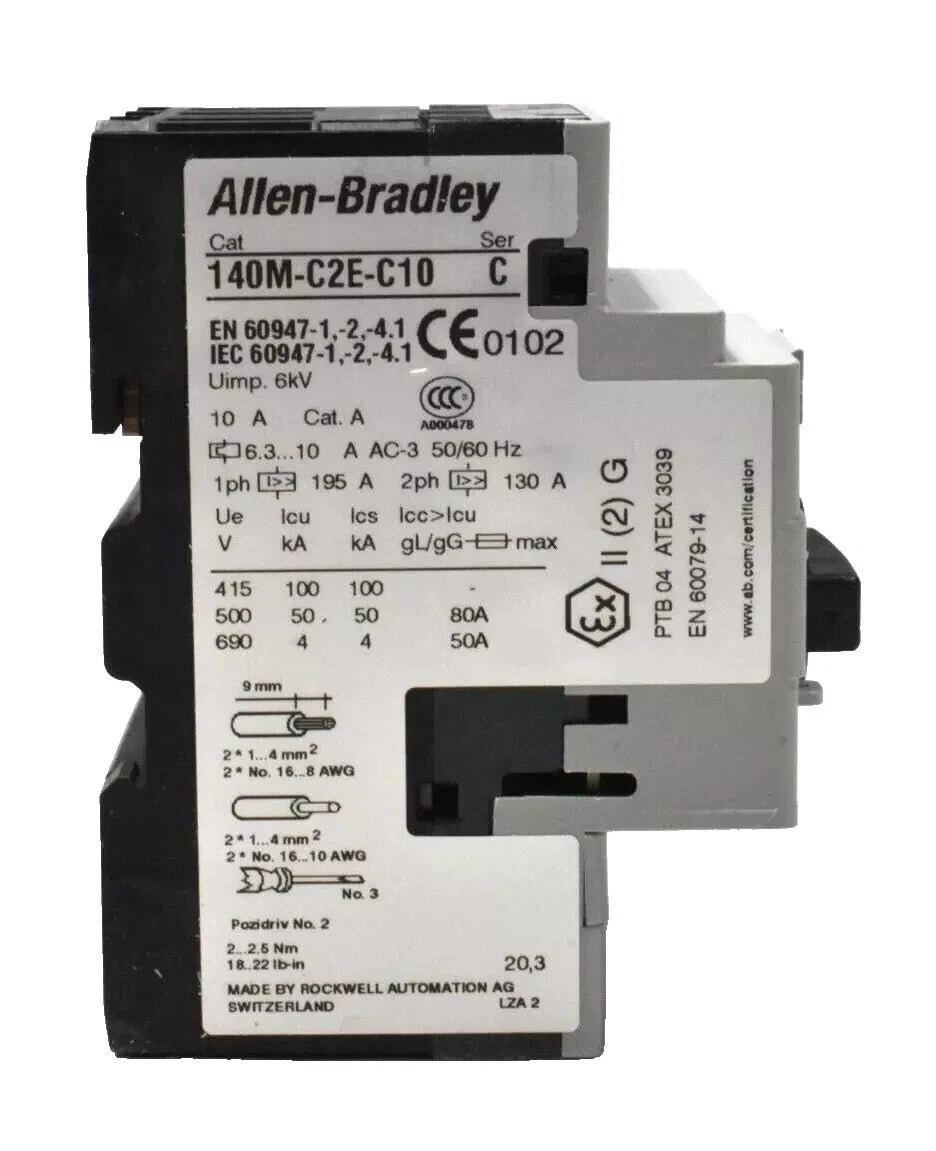 140M-C2E-C10 Allen Bradle Motor Protector Circuit Breaker 140MC2EC10