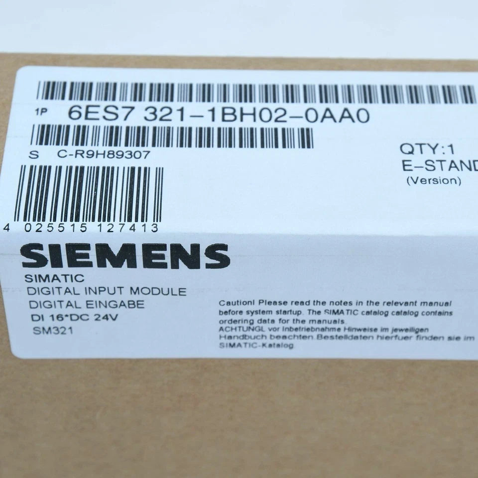 Siemens 6ES7321-1BH02-0AA0 One New 6ES7 321-1BH02-0AA0 In Box Expedited Shipping