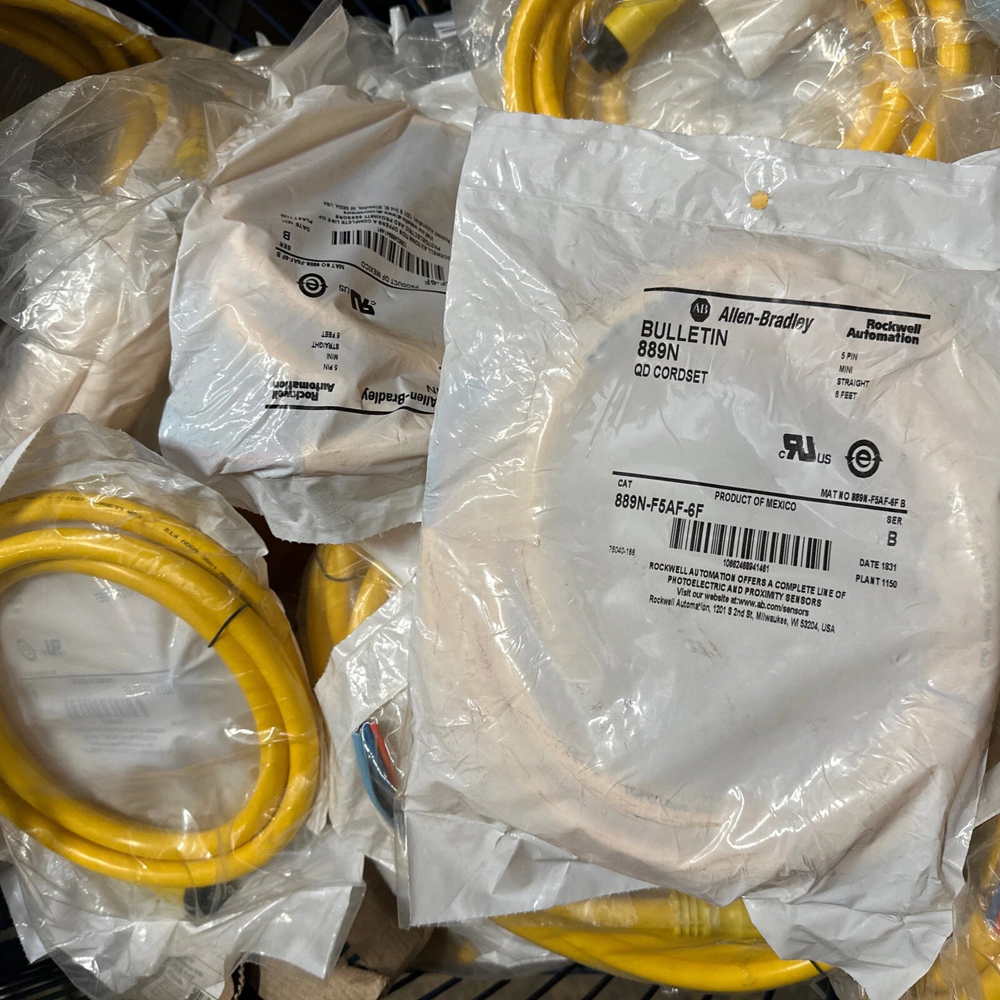 US STOCK ALLEN-BRADLEY 889N-F5AF-6F Series B CORDSET