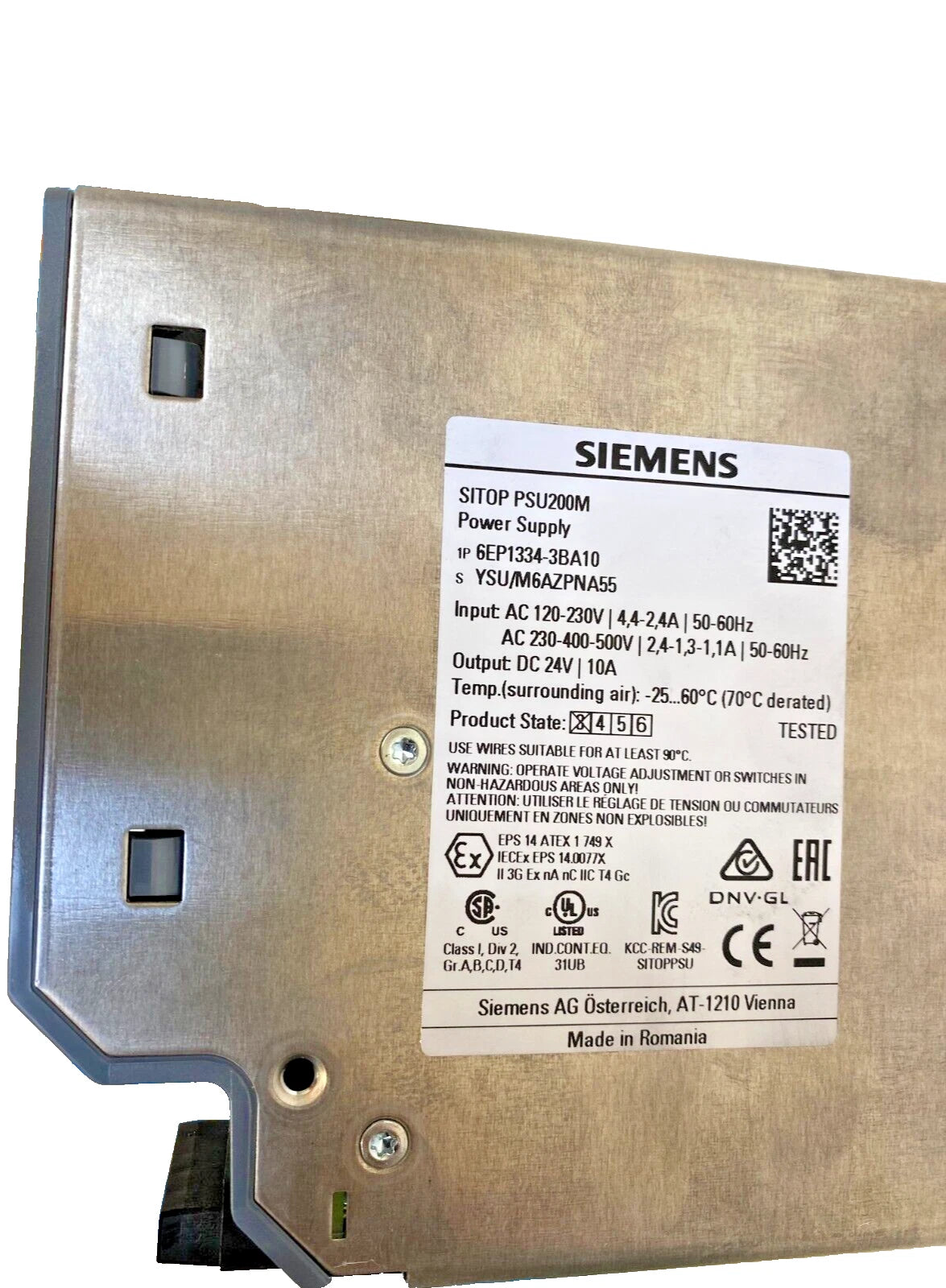 SIEMENS 6EP1334-3BA10 POWER SUPPLY NEW 2020 SITOP PSU200M 24V/10A NEW SEALD