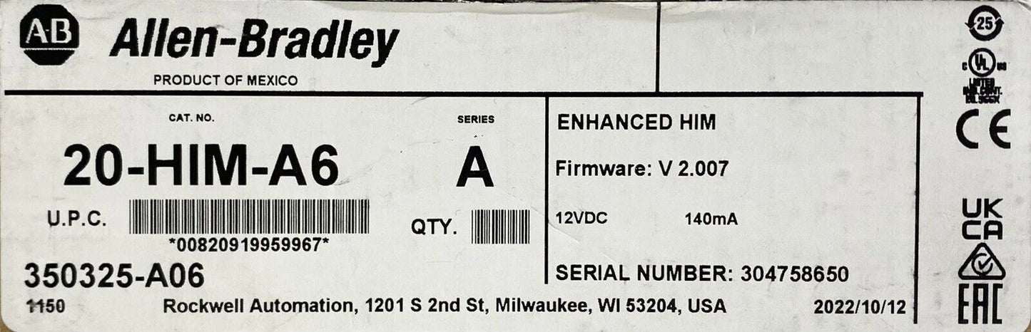 NEW Allen Bradley 20-HIM-A6