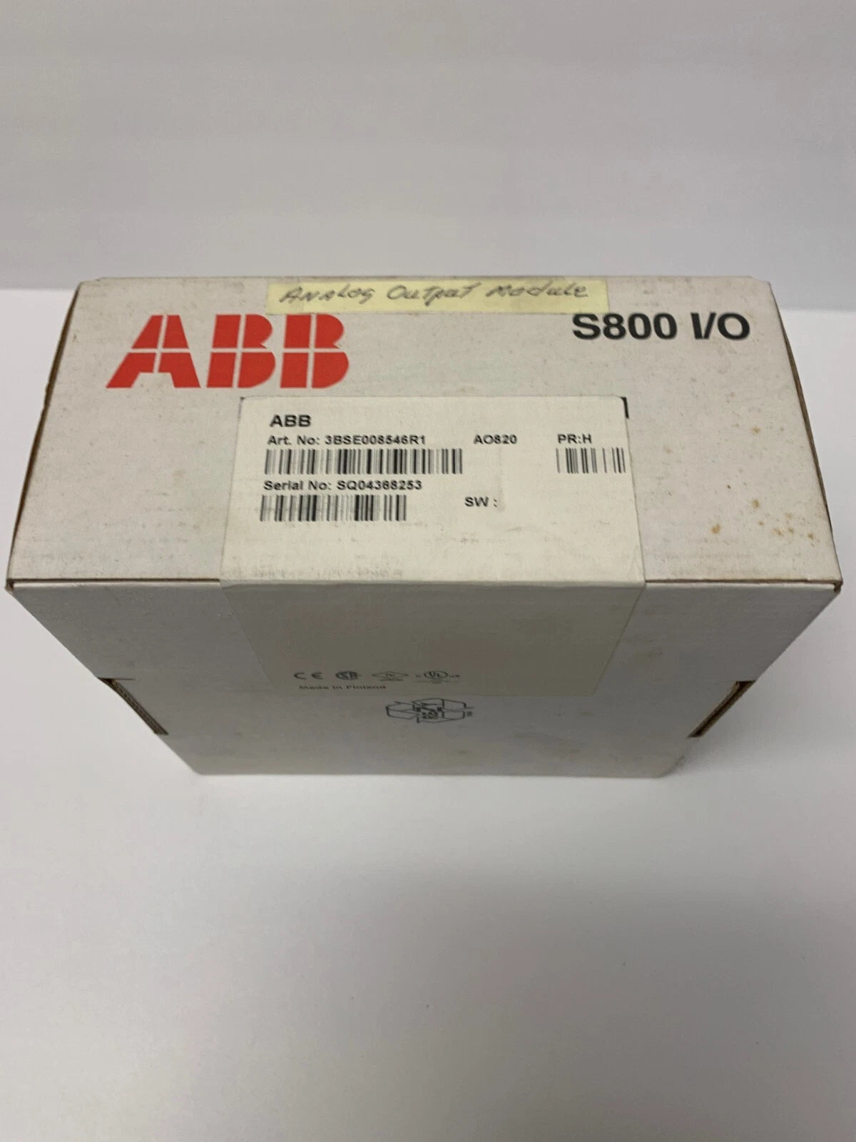 ABB 3BSE008546R1 AO820 Analog Output Module S800 I/O New sealed box