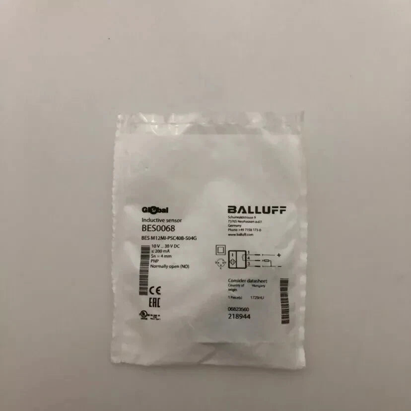 Balluff BES0068 BES M12MI-PSC40B-S04G Inductive Standard Sensors