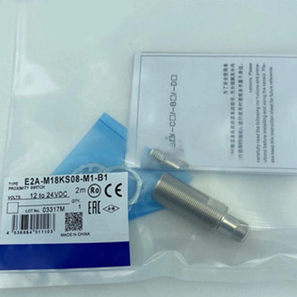 1PC New Omron E2A-M18KS08-M1-B1 Proximity Sensor E2AM18KS08M1B1 In Box