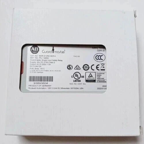 440R-S12R2 Allen Bradley 440RS12R2 Guardmaster Single Input Safety Relay
