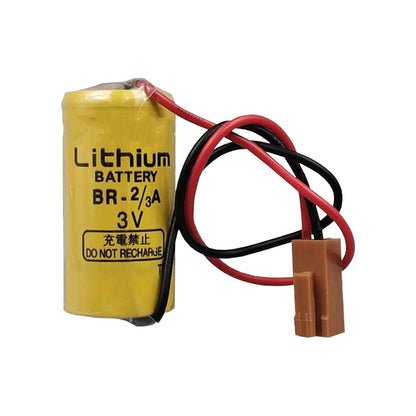 BR-2/3A 3V Non-rechargeable 1600mAh Battery PLC Battery Brown Plug Brand NEW