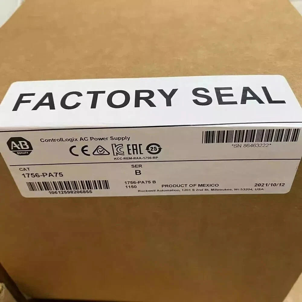New Allen Bradley AB 1756-PA75 SER B ControlLogix AC Power Supply 1756PA75