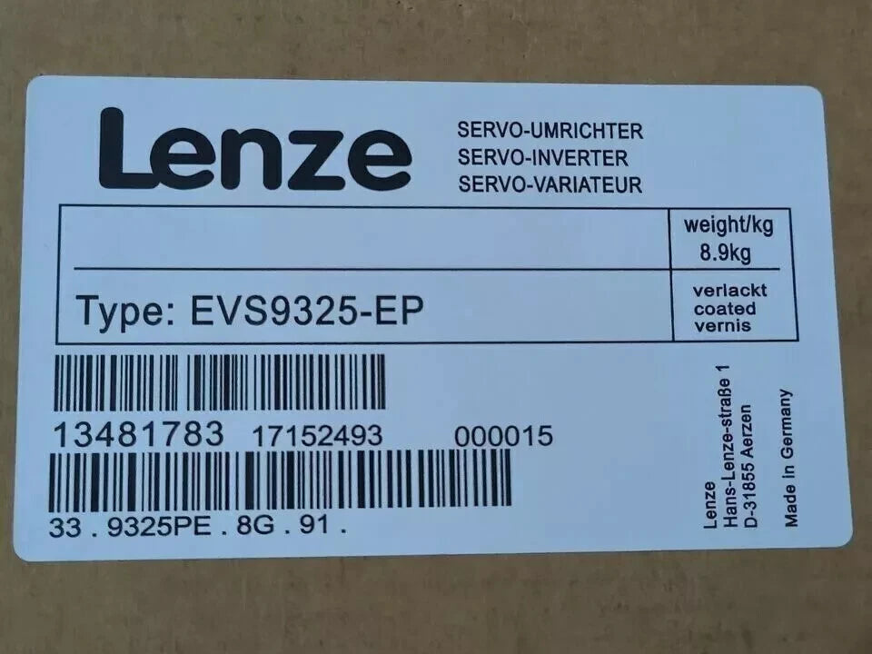 EVS9325-EP New Lenze Servo Inverter EVS9325-EP