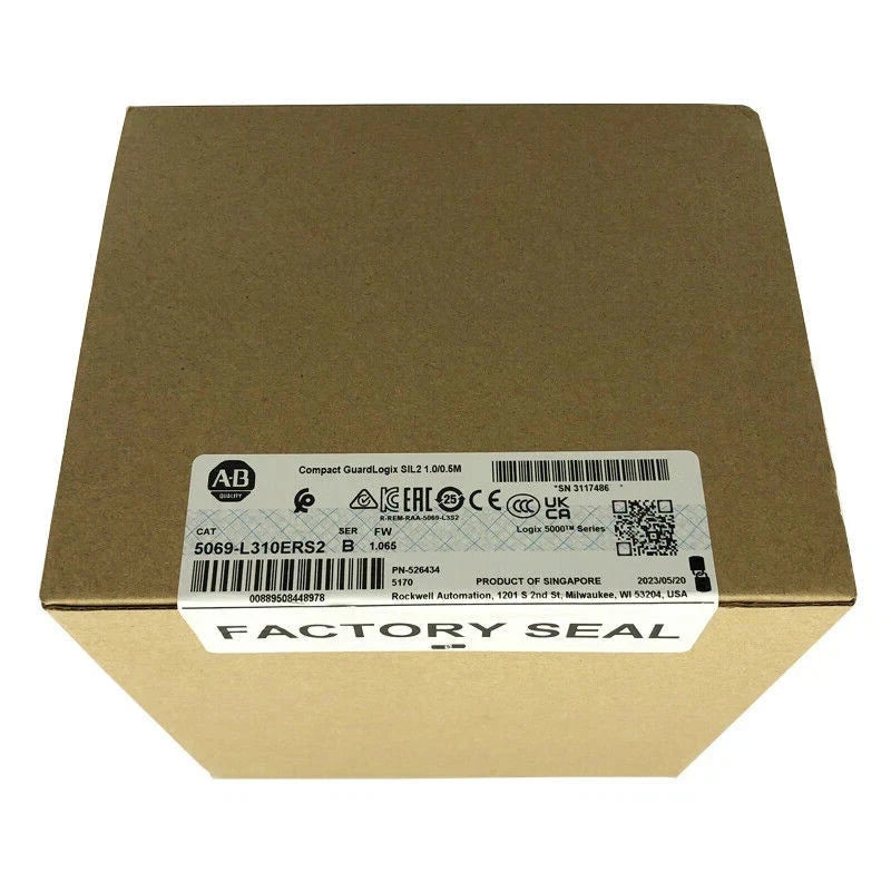 Allen Bradley New 5069-L310ERS2 Compact GuardLogix SIL2 1.0/0.5M