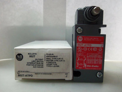 New Allen Bradley 802T-ATPD OilTight Limit Switch Series J NIB