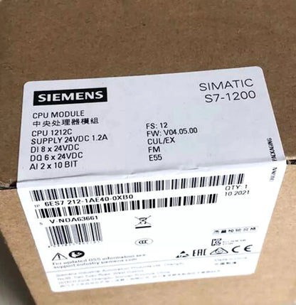 NEW Siemens CPU S7-1200 6ES7212-1AE40-0XB0 6ES7 212-1AE40-0XB0