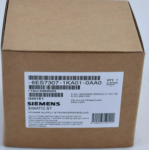 1PCS New Siemens 6ES7307-1KA01-0AA0 module 6ES7 307-1KA01-0AA0