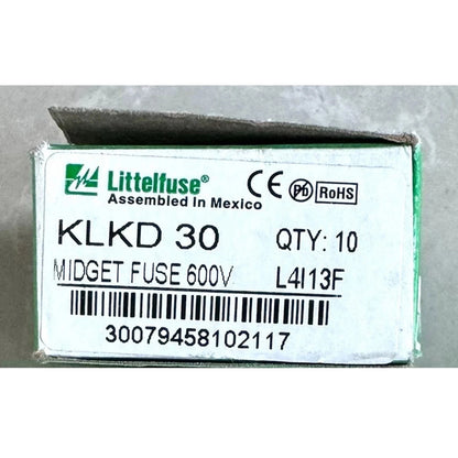 10pc new Littelfuse KLKD-30 KLKD30 KLKD 30A 600V Fast Acting Fuse Free shipping