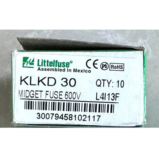 10pc new Littelfuse KLKD-30 KLKD30 KLKD 30A 600V Fast Acting Fuse Free shipping