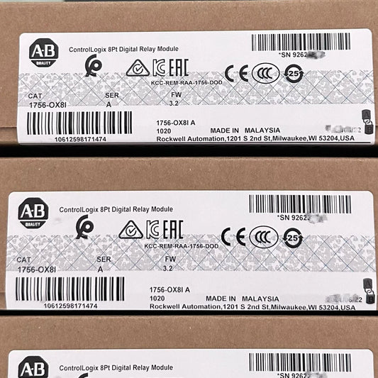 Allen-Bradley 1756-OX8I SERA ControlLogix 8Point Digital Relay Module New Sealed