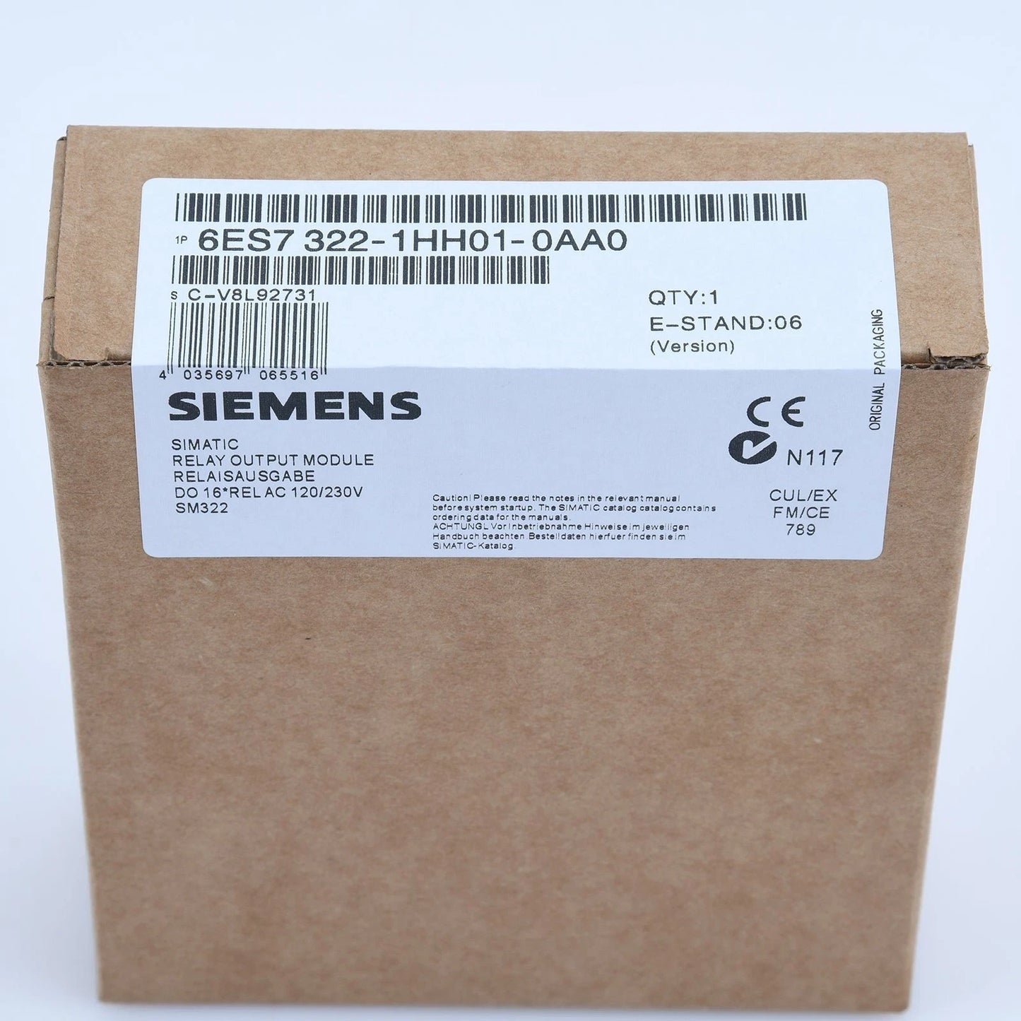 SIEMENS NEW In Box 6ES7322-1HH01-0AA0 6ES7 322-1HH01-0AA0 SM Output Module