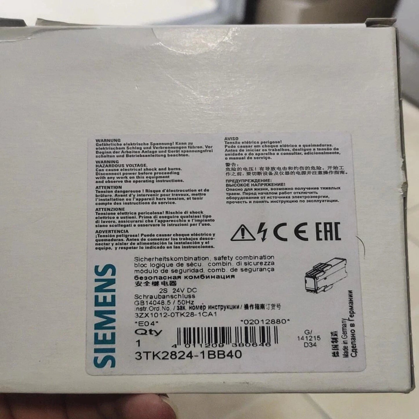 1PC New In Box Siemens safety relay 3TK2824-1BB40 3TK2 824-1BB40