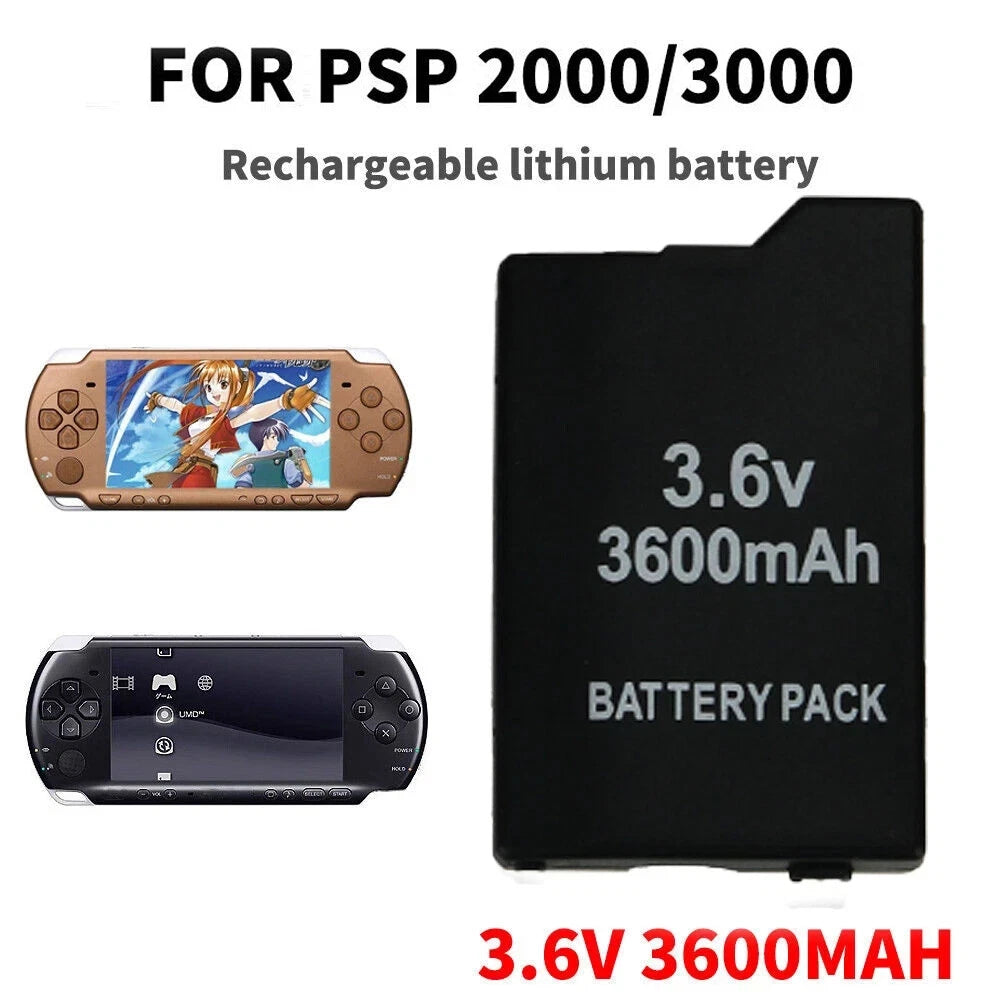 3600mAh Rechargeable Replacement Battery For Sony PSP 2000 2001 3000 3001 New