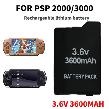3600mAh Rechargeable Replacement Battery For Sony PSP 2000 2001 3000 3001 New