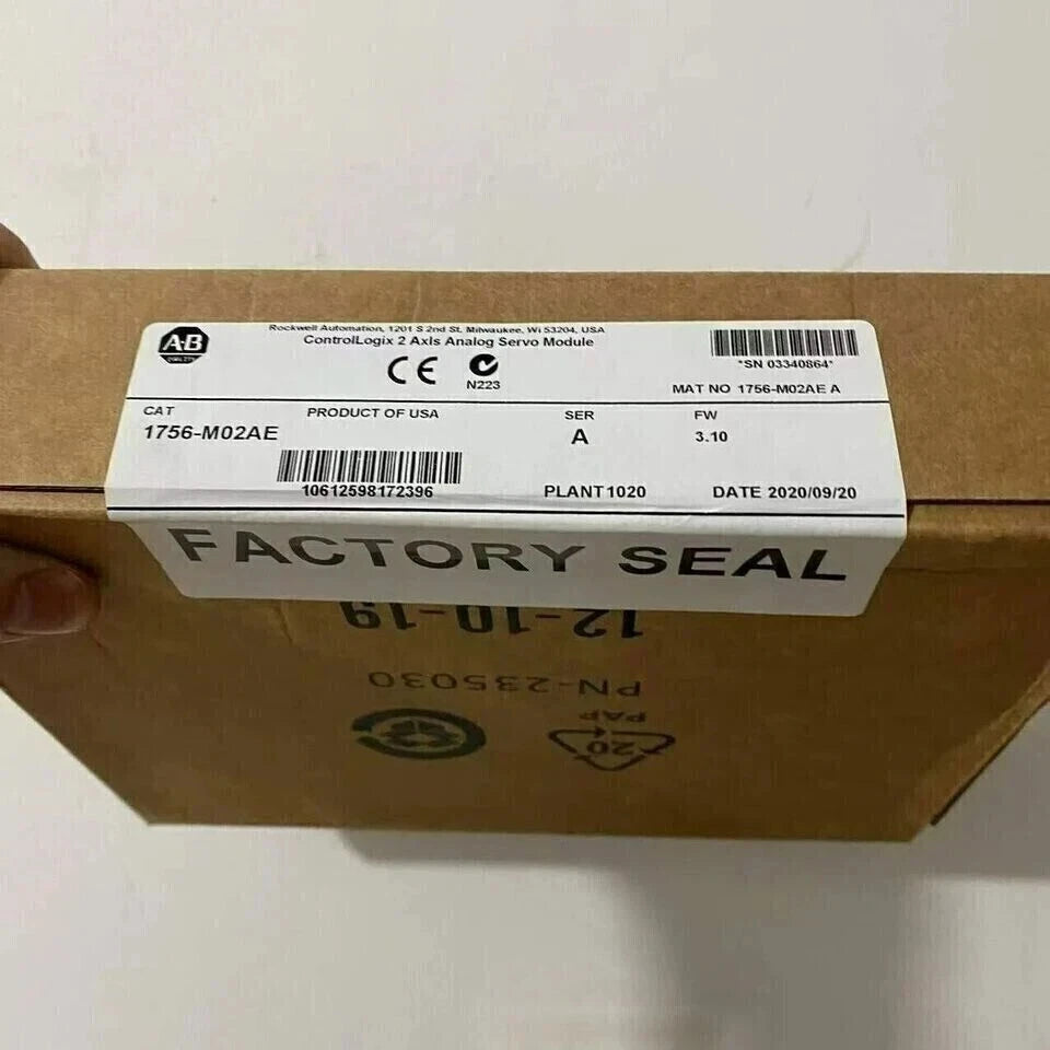 Allen Bradley 1756-M02AE Ser A ControlLogix 2-Axis Encoder 1756M02AE New Sealed