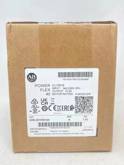 NEW Sealed Allen-Bradley 22B-D010N104 /A PowerFlex 40 AC Drive 4.0kW/5HP