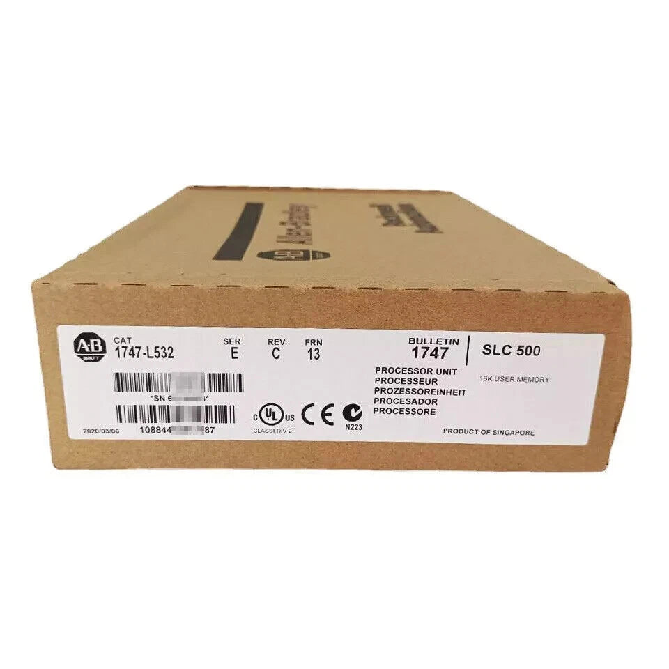 New Factory Sealed AB 1747-L532 SLC 500 SLC 5/03 CPU Processor Unit 1747L532