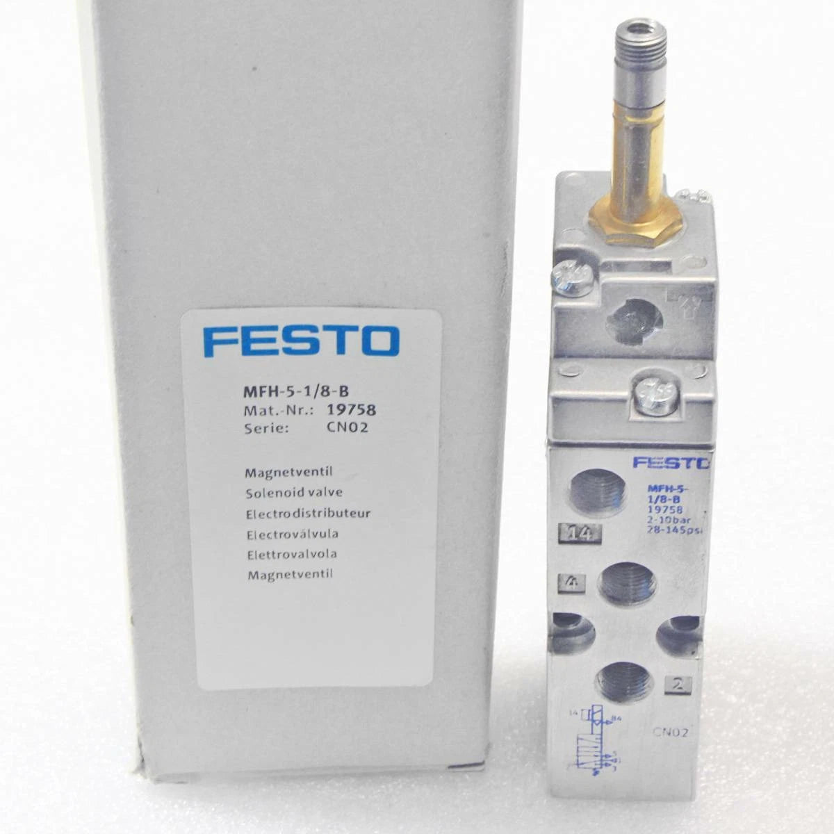 3PC FESTO MFH-5-1/8-B 19758 solenoid valve MFH518B New