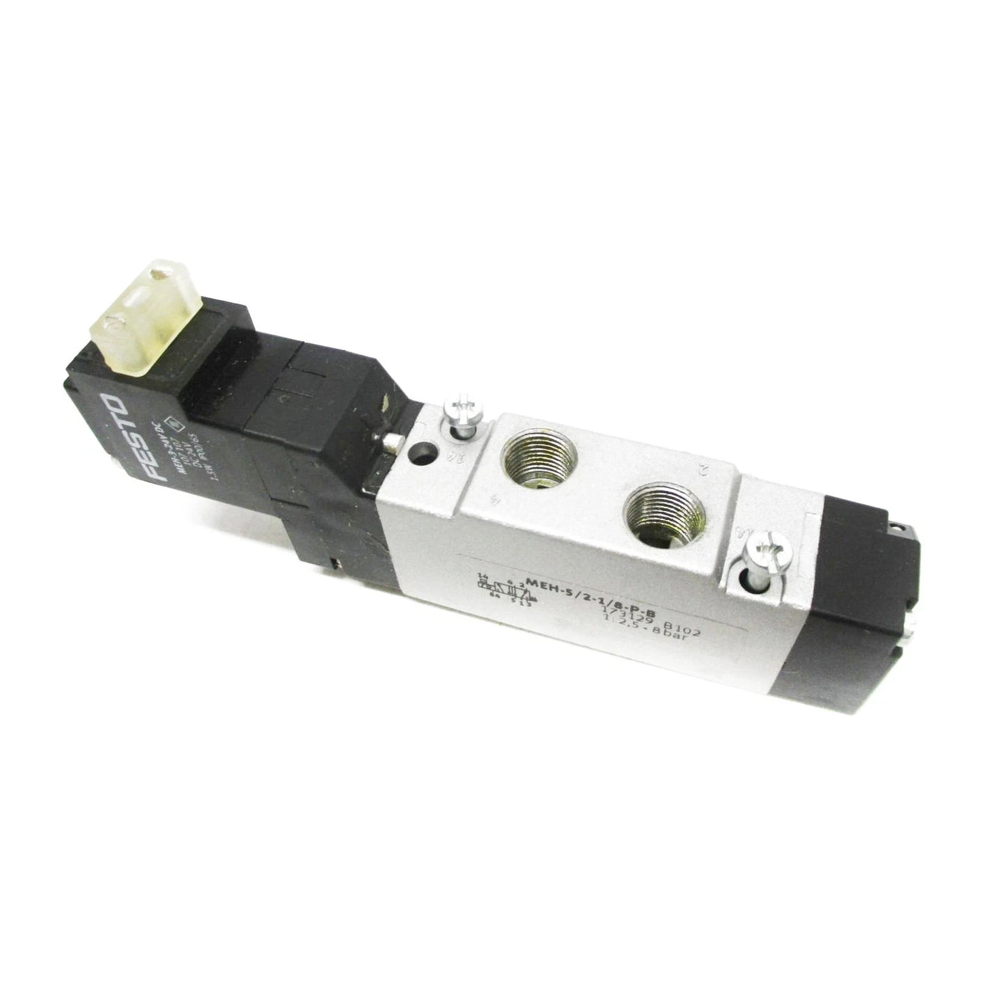 FESTO MEH-5/2-1/8-P-B 173129 PNEUMATIC SOLENOID VALVE NEW