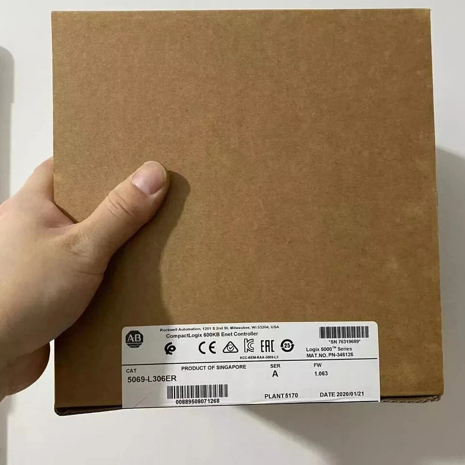 New Allen Bradley 5069-L306ER /A CompactLogix 5380 Controller 600KB 5069L306ER