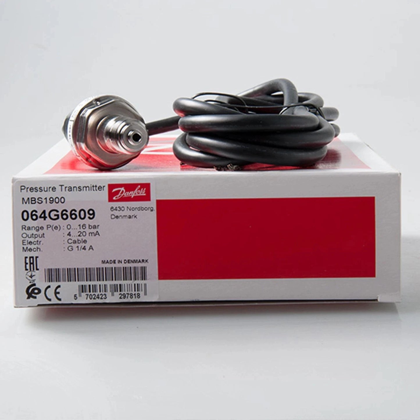 1PCS New Danfoss Pressure Transmitter MBS1900 064G6609 In Box#QW