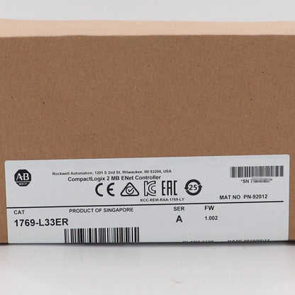 Allen Bradley 1769-L33ER CompactLogix 2 MB ENet Controller NEW Factory Sealed