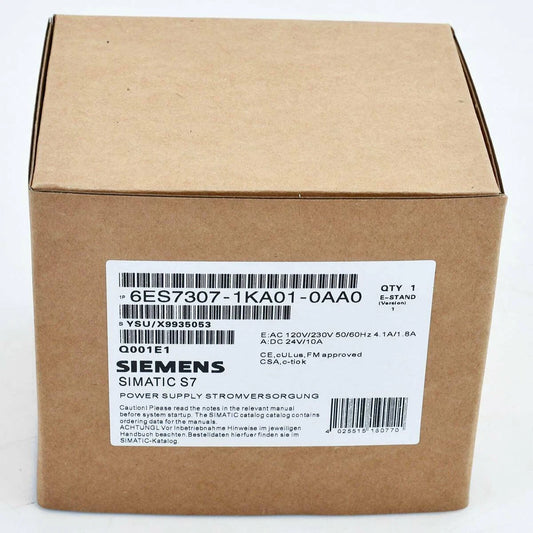 1PCS New Siemens 6ES7307-1KA01-0AA0 module 6ES7 307-1KA01-0AA0