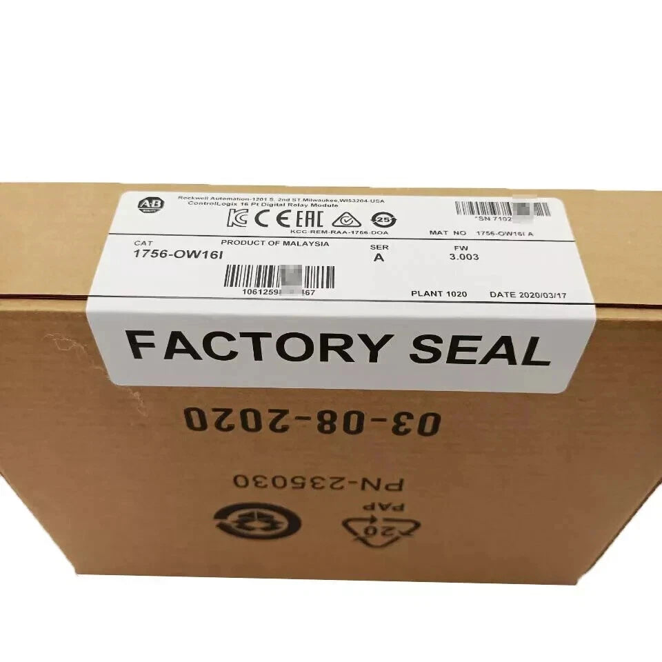 New Factory Sealed Allen Bradley 1756-OW16I SER A ControlLogix 16 Pt Module