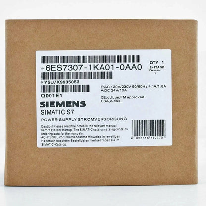 1PCS New Siemens 6ES7307-1KA01-0AA0 module 6ES7 307-1KA01-0AA0