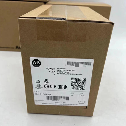22AD1P4N104 Allen-Bradley 22A-D1P4N104 PowerFlex4 AC Drive NEW Seal US Free Tax