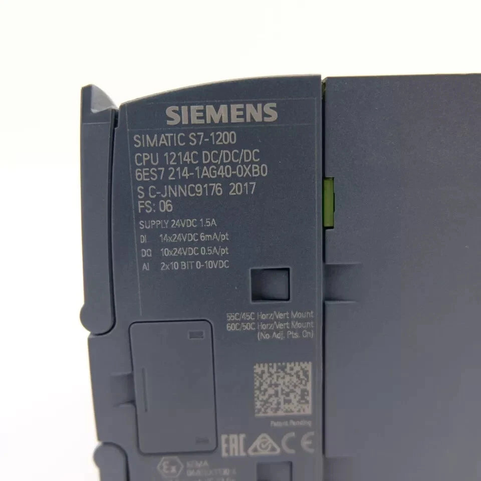 New SIEMENS 6ES7 214-1AG40-0XB0 6ES7214-1AG40-0XB0 S7-1200 CPU 1214C CPU Module
