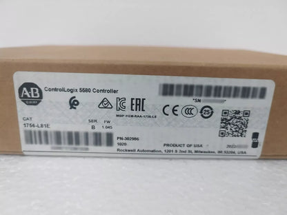 Allen Bradley 1756-L81E SER. B ControlLogix 5580 Controller