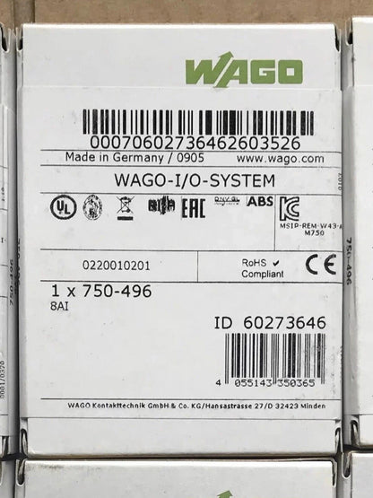 New WAGO 750-496 750496 PLC Module In Box