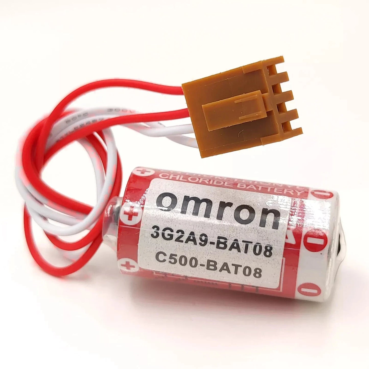 New ER17/33 (2/3A 3.6V ) PLC Battery with Plug for Omron C500-BAT08 3G2A9-BAT08