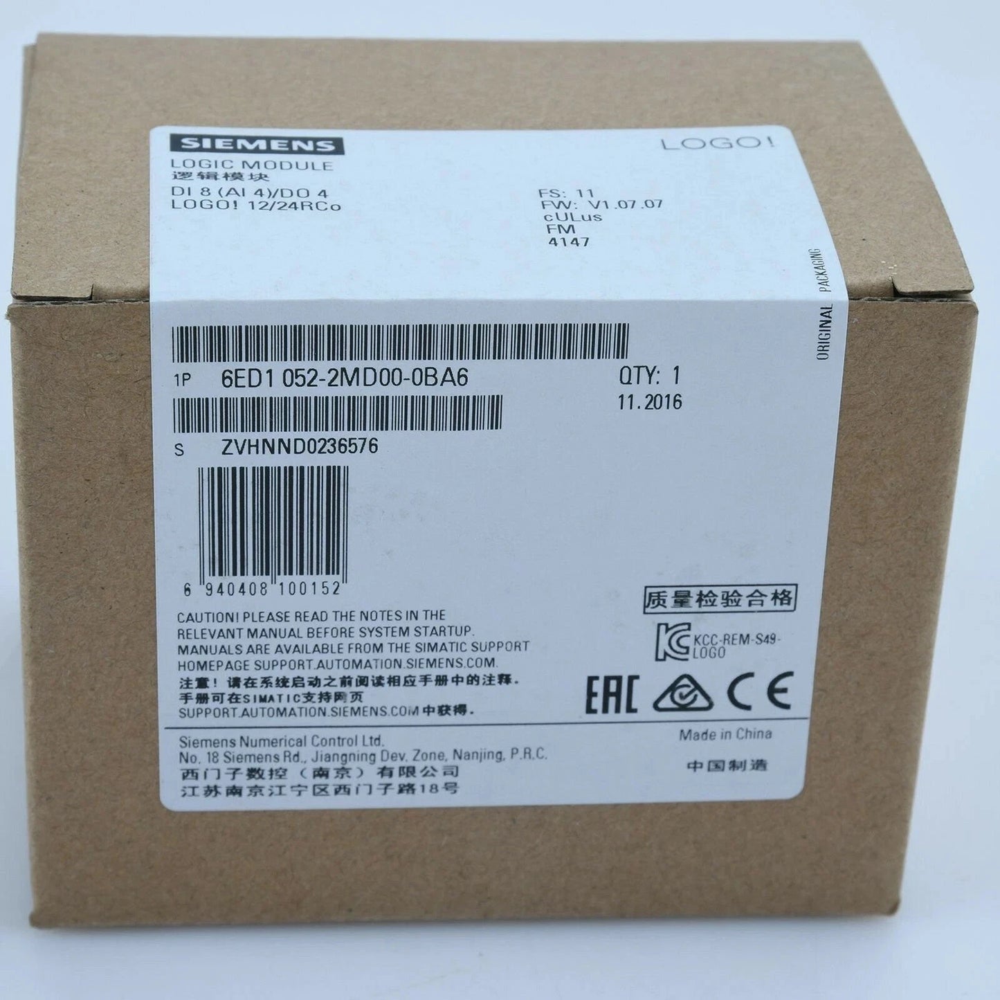 New Siemens PLC Module 6ED1 052-2MD00-0BA6 6ED1052-2MD00-0BA6 fast shipping