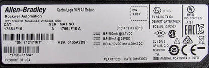 1756-IF16 INPUT MODULE SER.A 1756IF16 NEW