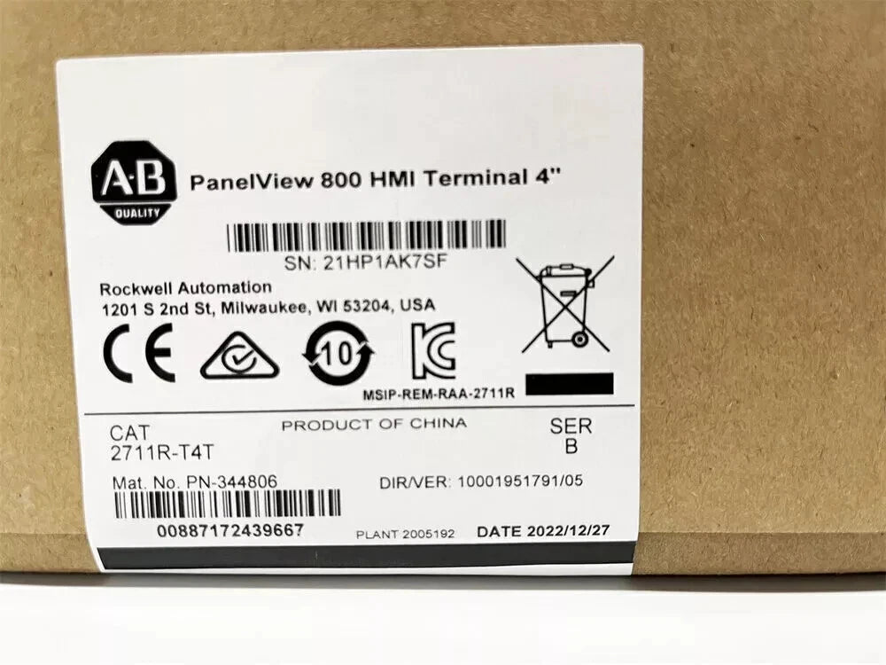 NEW AB 2711R-T4T PanelView 800 HMI Terminal 4" Factory Sealed 2711RT4T
