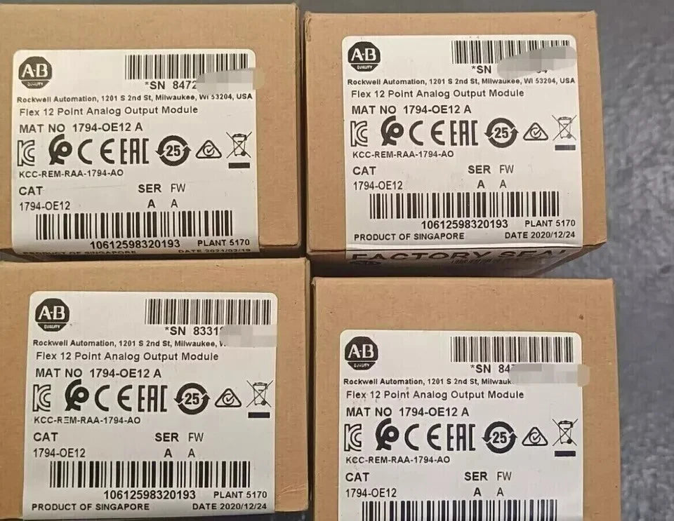 New Factory Sealed AB 1794-OE12 Flex 12 Point Analog Output Module 1794OE12